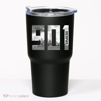 Vintage Memphis Tennessee 901 Area Code Skyline Tumbler