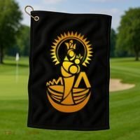 Venezuela Maracaibo Virgen Chinita Chiquinquira Golf Towel thumb 1