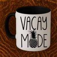 Vacay Mode Vacation Pineapple Coffee Mug thumb 2
