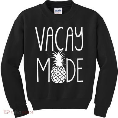 Vacay Mode Vacation Pineapple Kids Sweatshirt