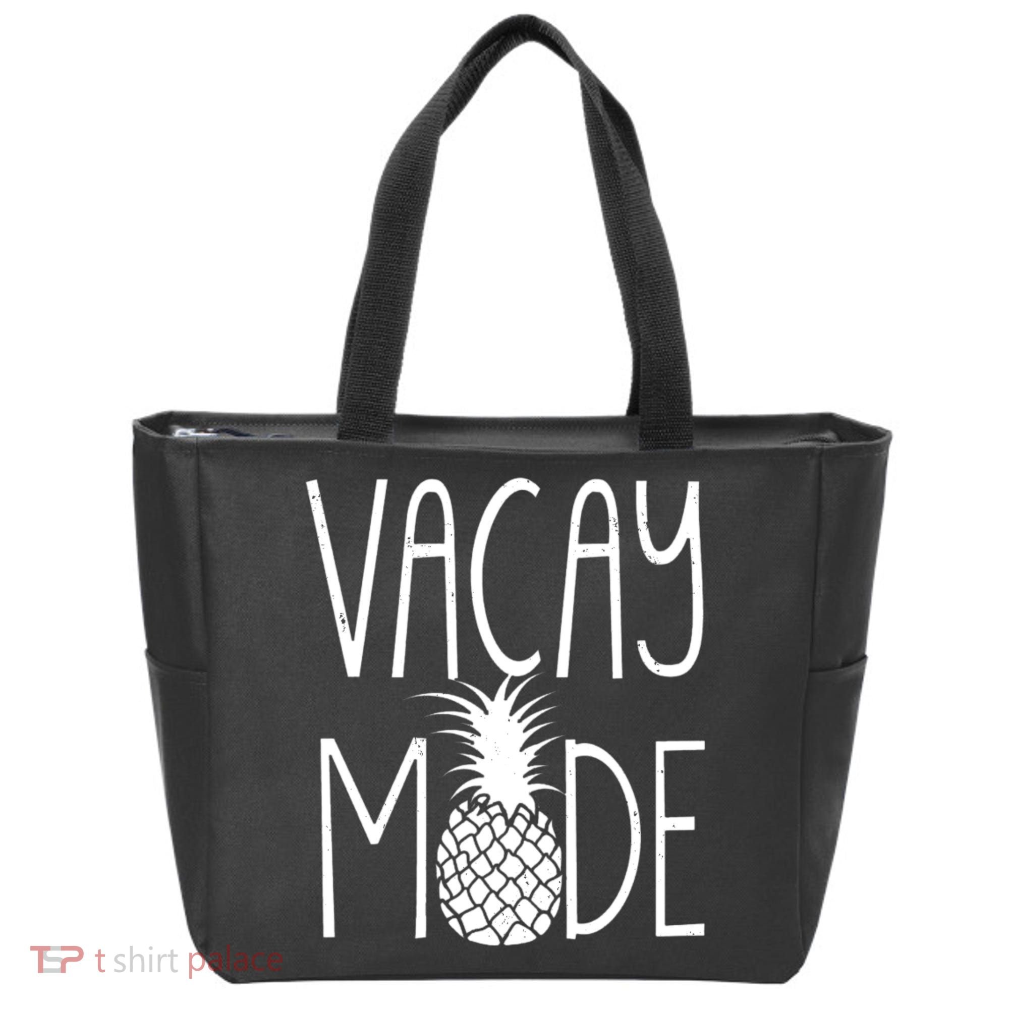 Vacay Mode Vacation Pineapple Tote Bag