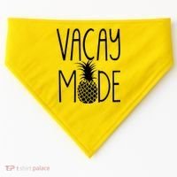 Vacay Mode Vacation Pineapple USA-Made Doggie Bandana thumb 0