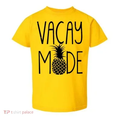 Vacay Mode Vacation Pineapple Toddler T-Shirt