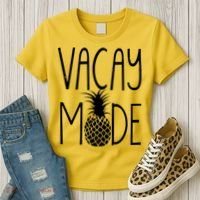 Vacay Mode Vacation Pineapple Women's T-Shirt thumb 3