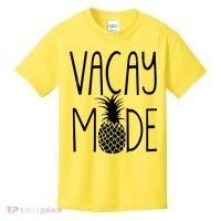 Vacay Mode Vacation Pineapple Kids T-Shirt thumb 0