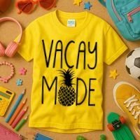 Vacay Mode Vacation Pineapple Kids T-Shirt thumb 3