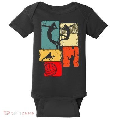 Volleyball Men Baby Bodysuit
