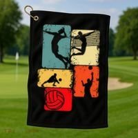 Volleyball Men Golf Towel thumb 1