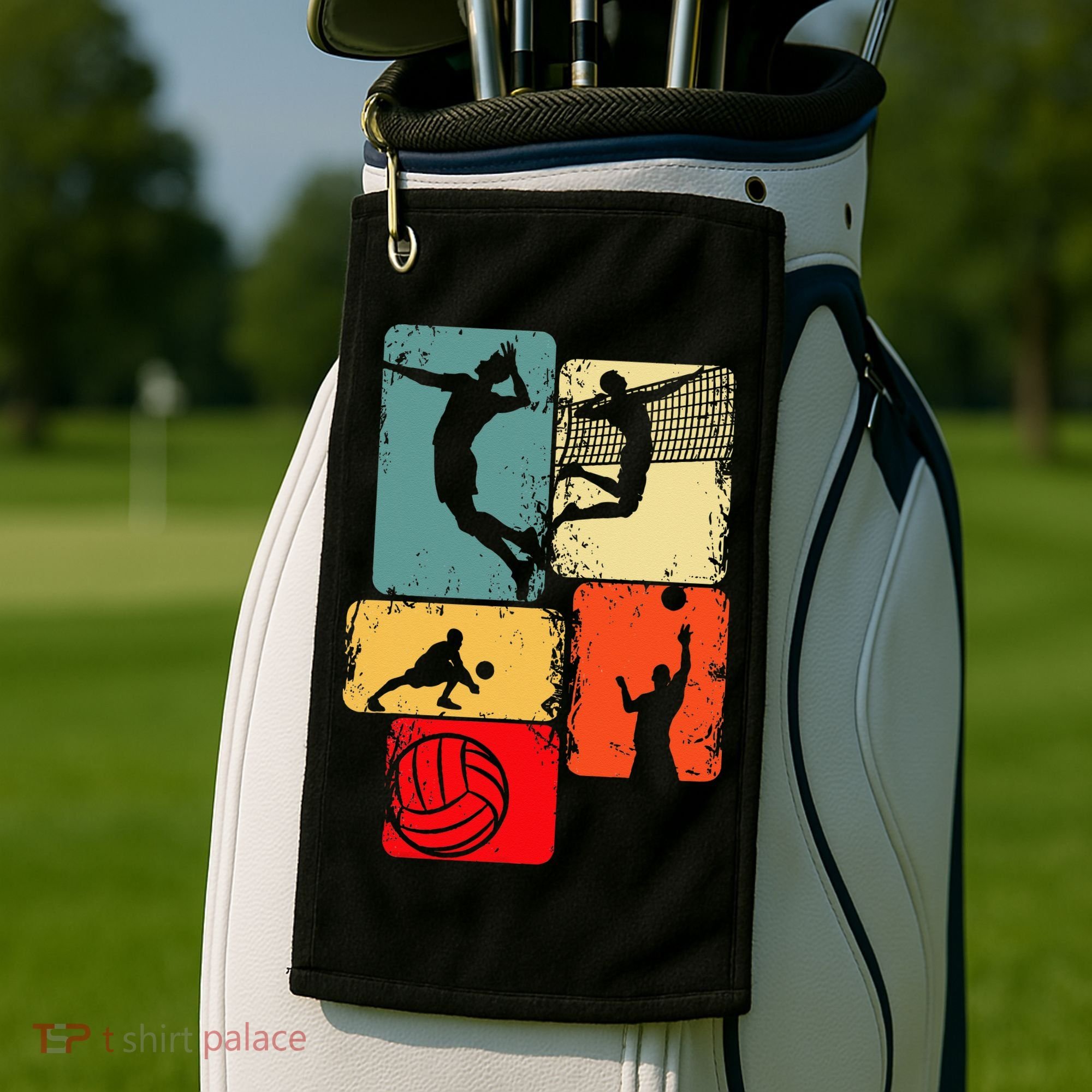 Volleyball Men Golf Towel