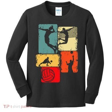 Volleyball Men Kids Long Sleeve Shirt