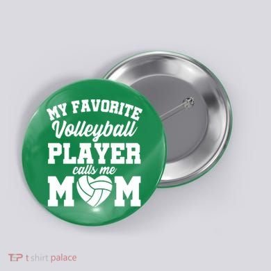 Volleyball Mom Button