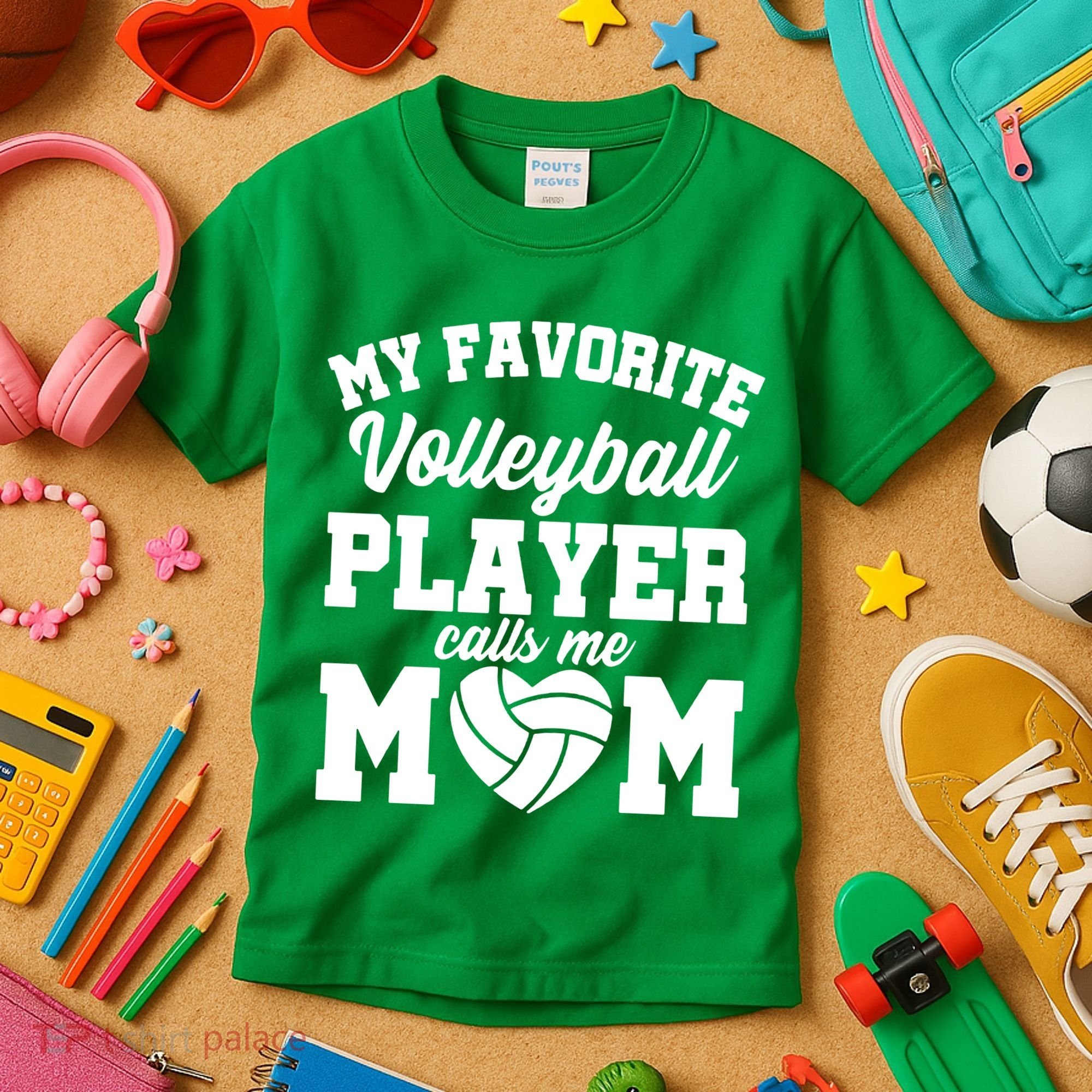 Volleyball Mom Kids T-Shirt