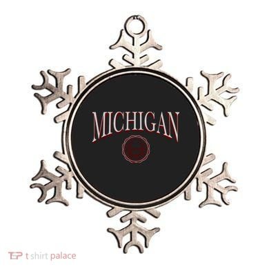 Vintage Michigan Varsity Style Ornament