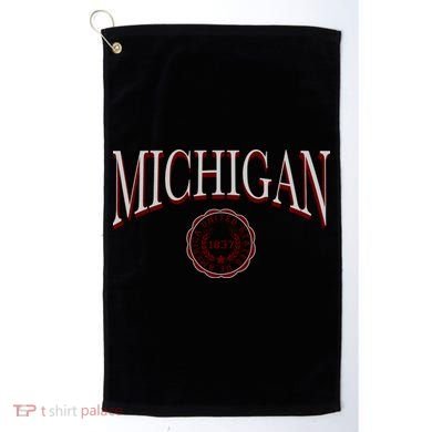 Vintage Michigan Varsity Style Golf Towel