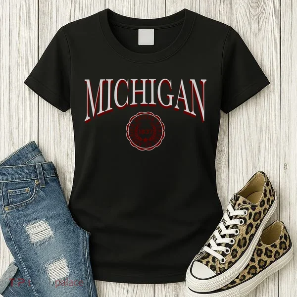 Vintage Michigan Varsity Style Women's T-Shirt