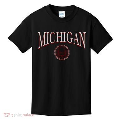 Vintage Michigan Varsity Style Kids T-Shirt
