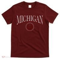 Vintage Michigan Varsity Style T-Shirt thumb 0