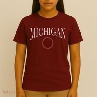 Vintage Michigan Varsity Style T-Shirt thumb 4
