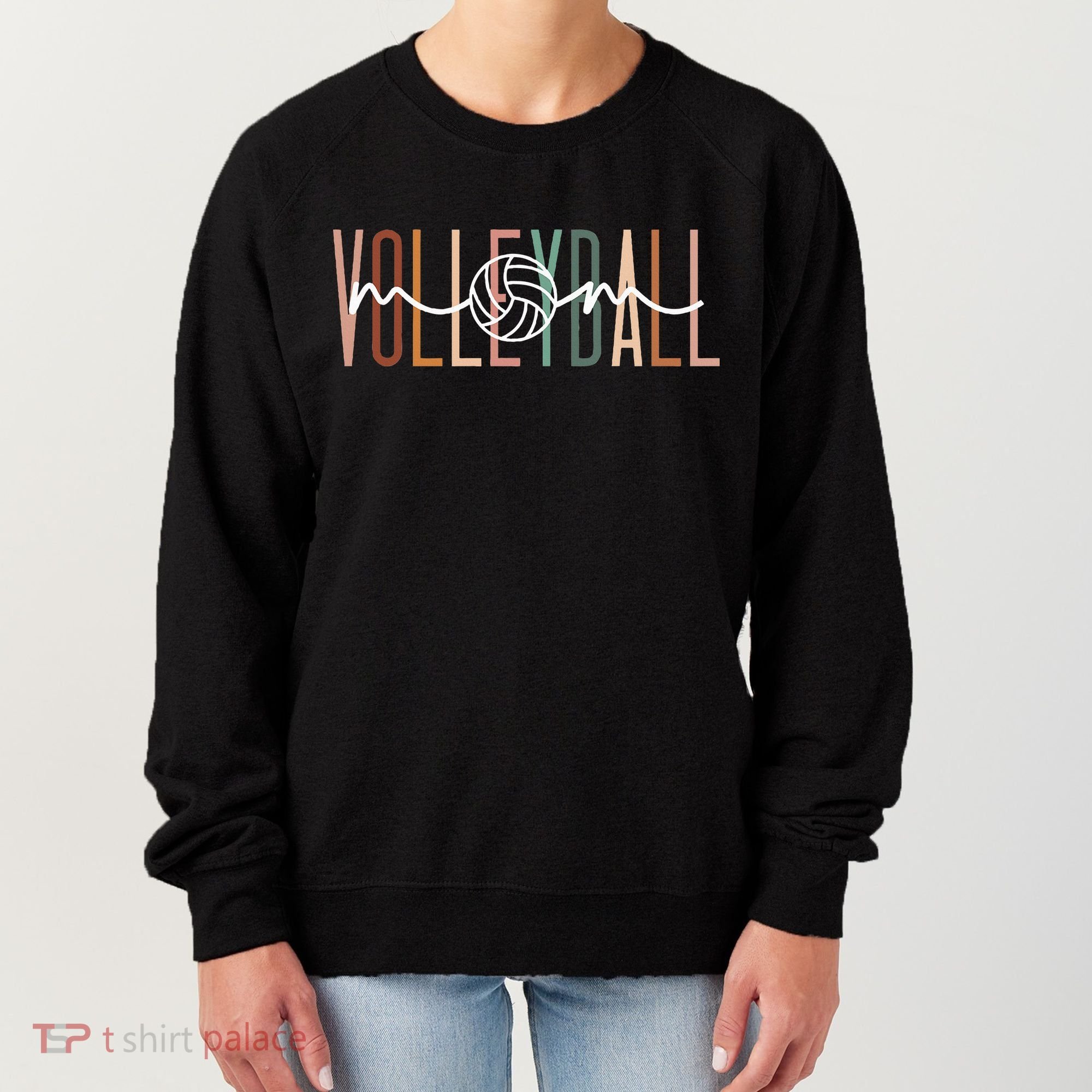 Volleyball Mom Volleyball Mama Cute Mom Life Volleyball Women's Sweatshirt