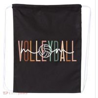 Volleyball Mom Volleyball Mama Cute Mom Life Volleyball Drawstring Bag thumb 0