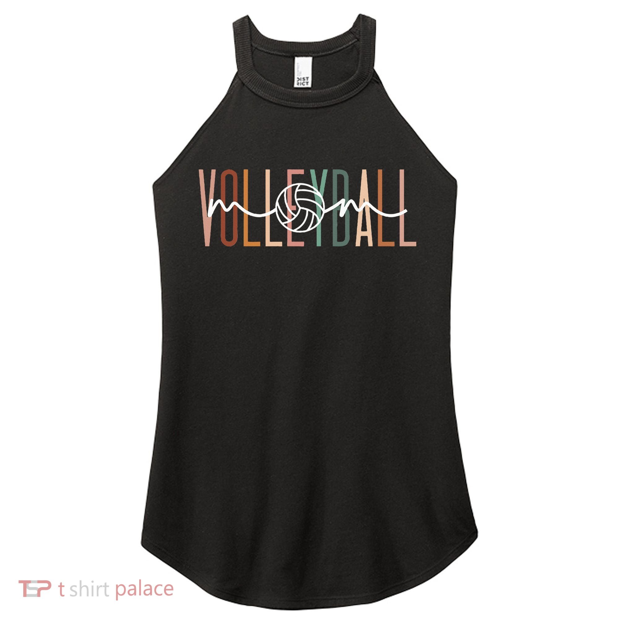 Volleyball Mom Volleyball Mama Cute Mom Life Volleyball Women's Perfect Tri Rocker Tank