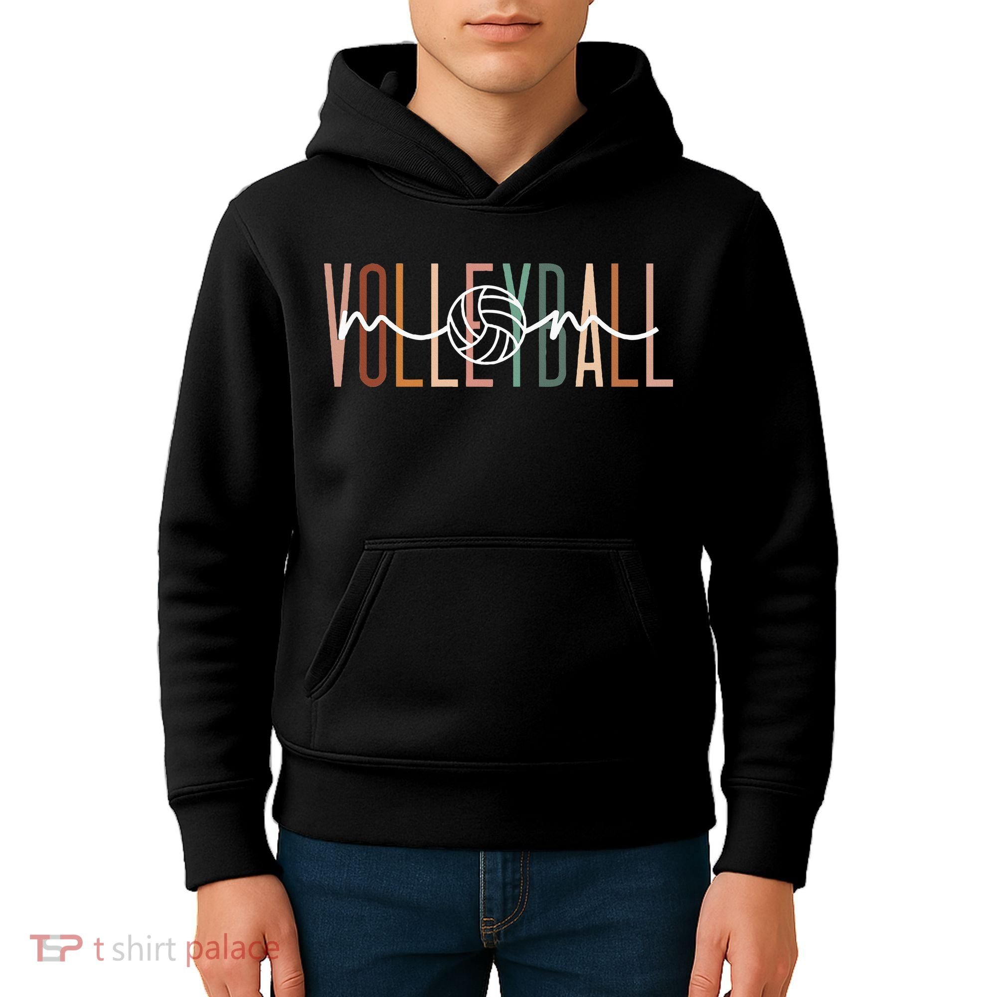 Volleyball Mom Volleyball Mama Cute Mom Life Volleyball Kids Hoodie