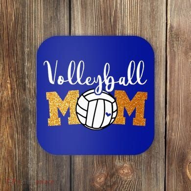 Volleyball Mom Volleyball Game Day Coaster