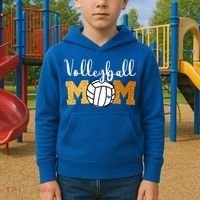 Volleyball Mom Volleyball Game Day Kids Hoodie thumb 2