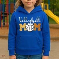 Volleyball Mom Volleyball Game Day Kids Hoodie thumb 3