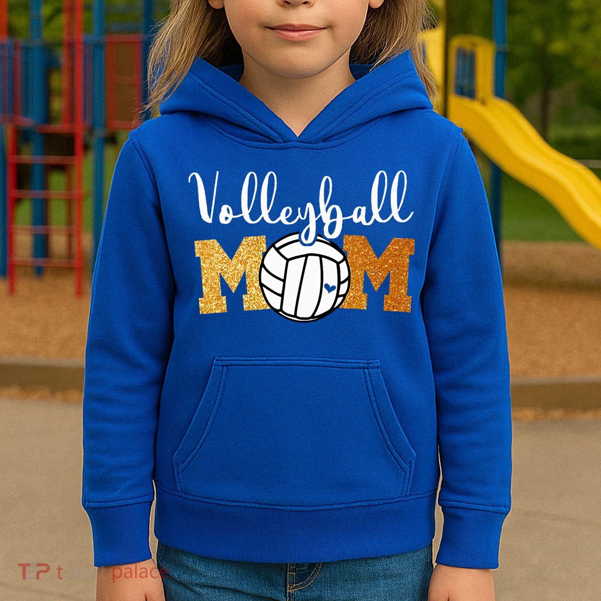Volleyball Mom Volleyball Game Day Kids Hoodie