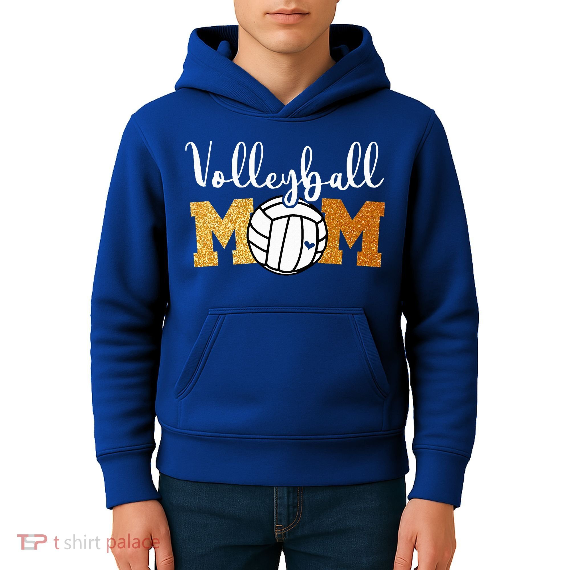 Volleyball Mom Volleyball Game Day Kids Hoodie