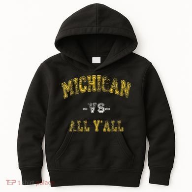 Vintage Michigan Vs All Yall Kids Hoodie