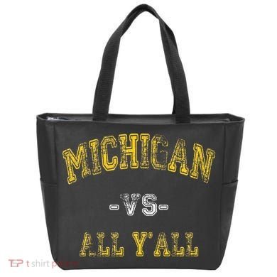 Vintage Michigan Vs All Yall Tote Bag