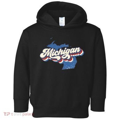 Vintage Michigan Toddler Hoodie