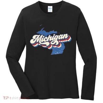 Vintage Michigan Women's Long Sleeve Shirt