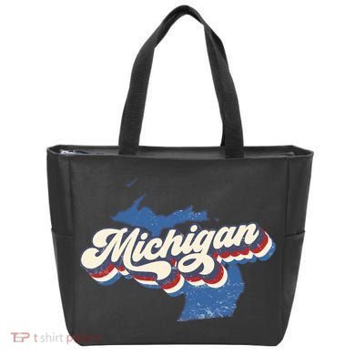 Vintage Michigan Tote Bag