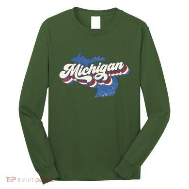 Vintage Michigan Long Sleeve Shirt