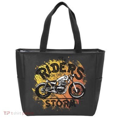 Vintage Motorcycle Tote Bag
