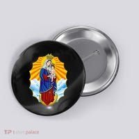 Venezuela Maracaibo Virgen Chinita Chiquinquira Button thumb 0