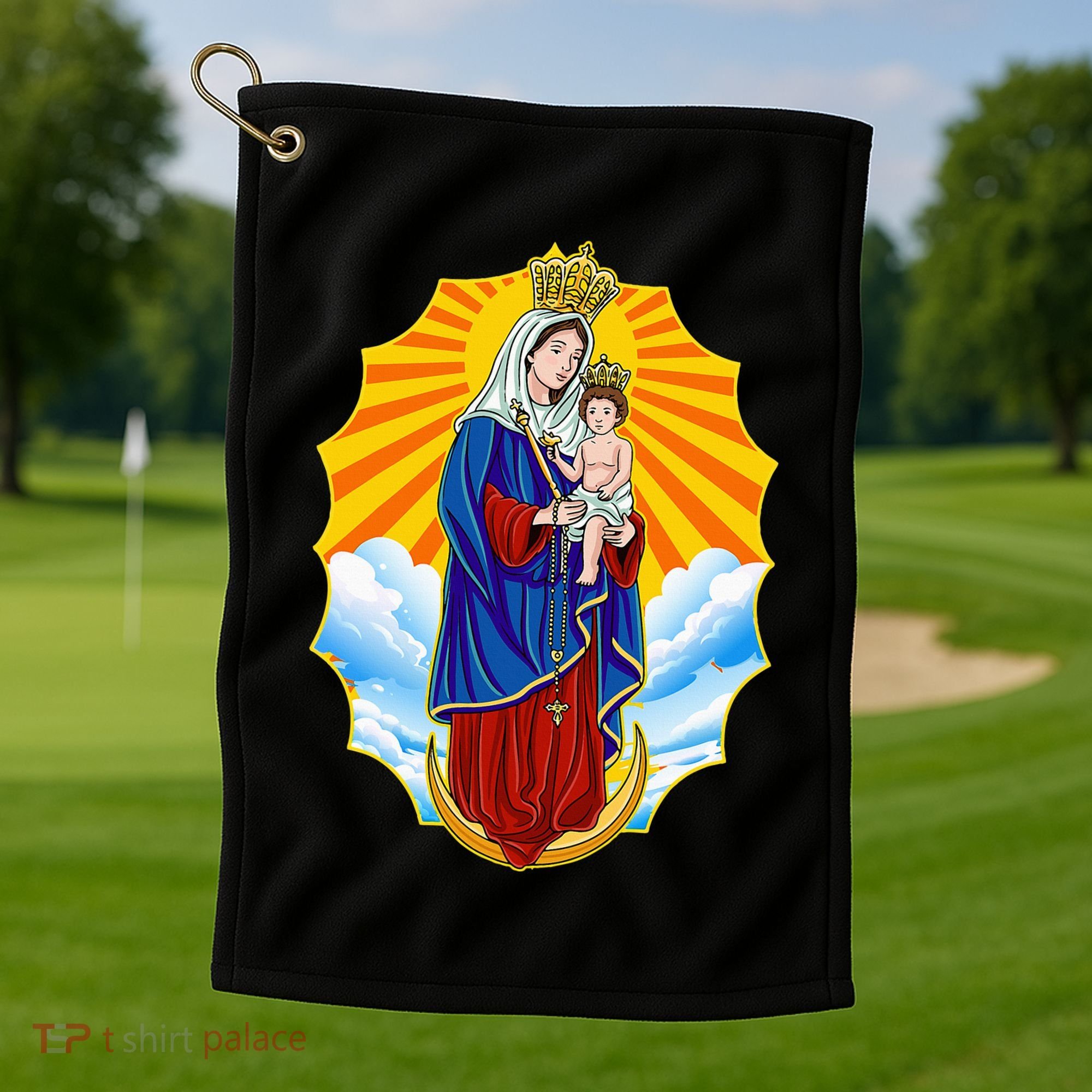 Venezuela Maracaibo Virgen Chinita Chiquinquira Golf Towel