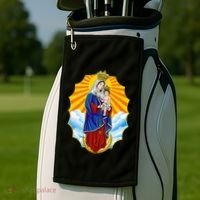 Venezuela Maracaibo Virgen Chinita Chiquinquira Golf Towel thumb 2