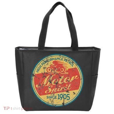 Vintage Motorcycle Tote Bag