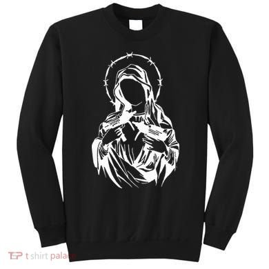 Virgin Mary With Uzis. Sweatshirt