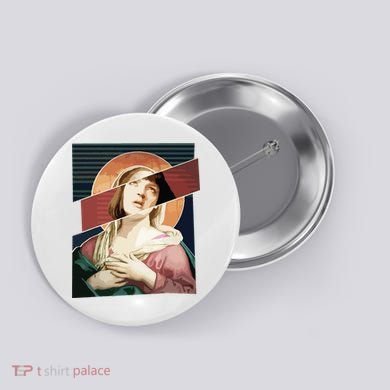Virgin Mia Wallace Nose Bleed Overdose Icon Gift Button