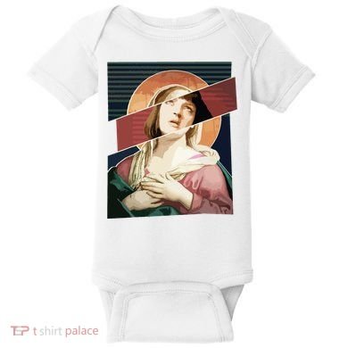 Virgin Mia Wallace Nose Bleed Overdose Icon Gift Baby Bodysuit