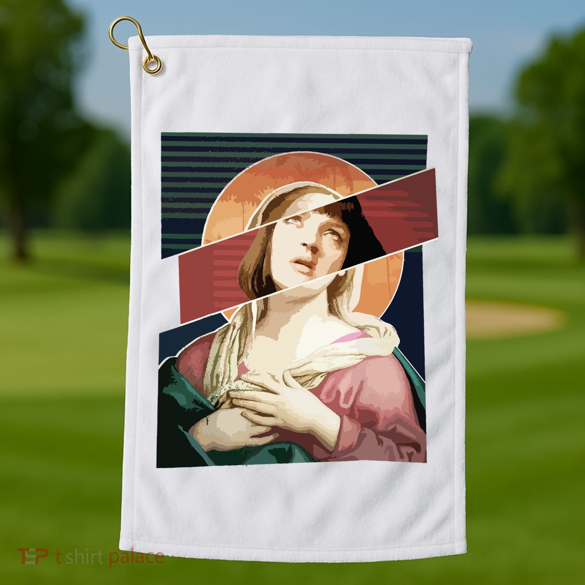 Virgin Mia Wallace Nose Bleed Overdose Icon Gift Golf Towel