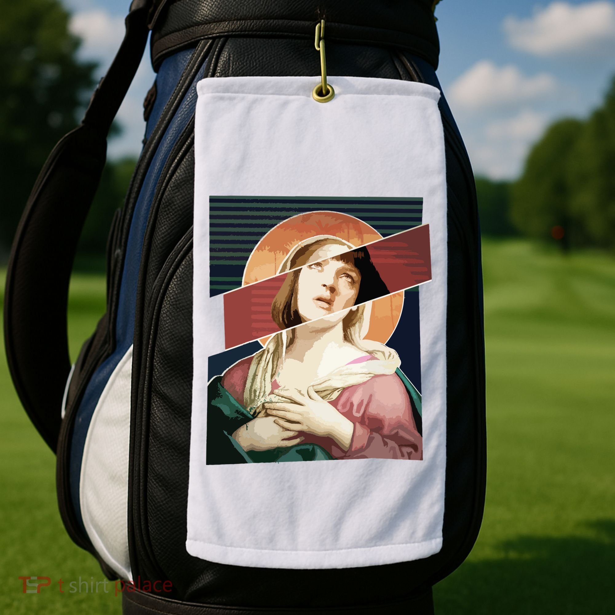 Virgin Mia Wallace Nose Bleed Overdose Icon Gift Golf Towel