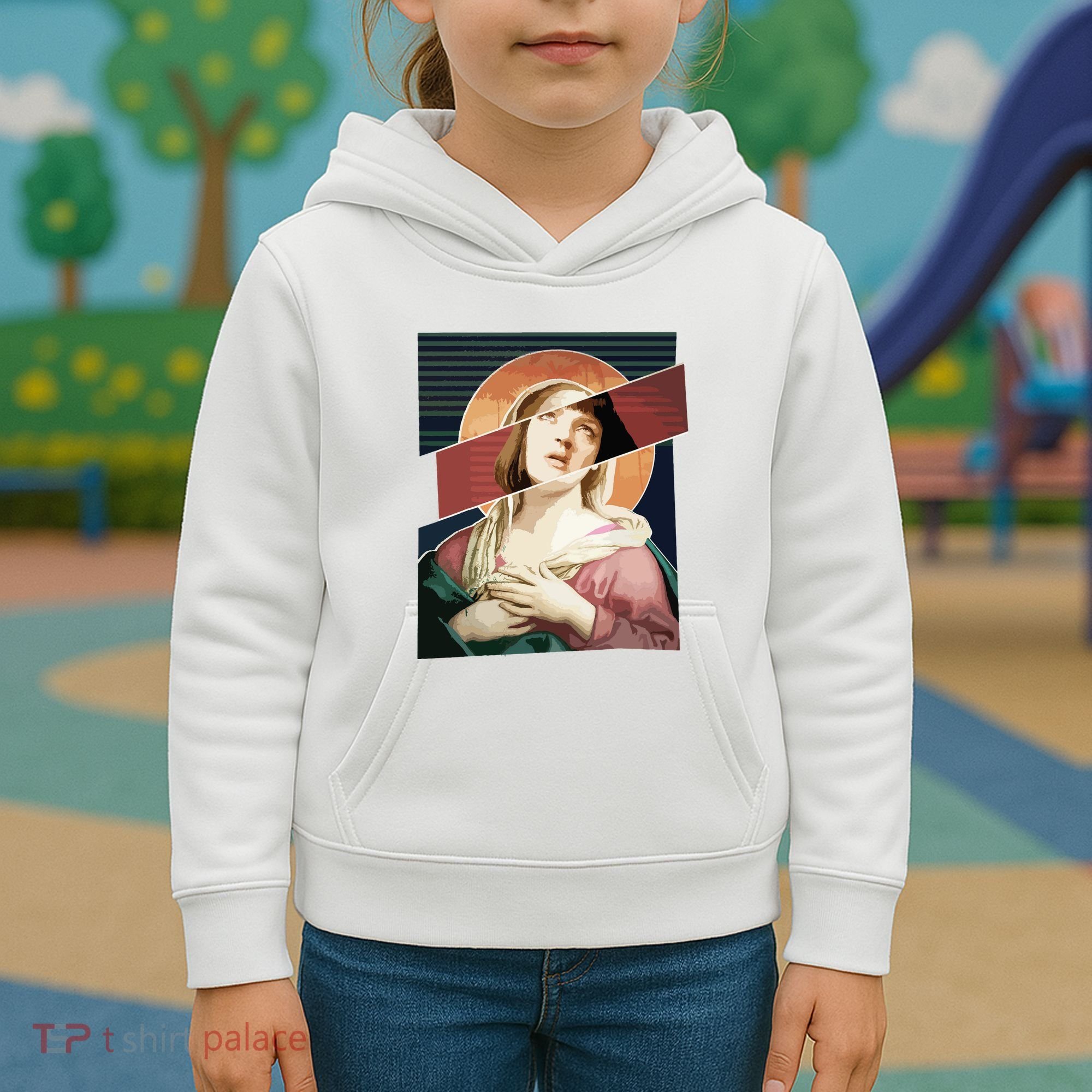 Virgin Mia Wallace Nose Bleed Overdose Icon Gift Kids Hoodie