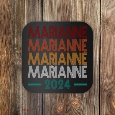 Vote Marianne Williamson Retro 2024 Coaster
