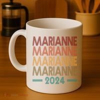 Vote Marianne Williamson Retro 2024 Coffee Mug thumb 4
